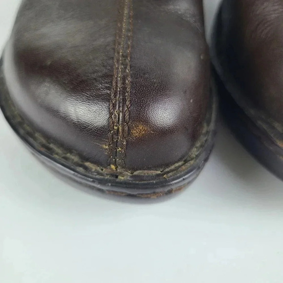 Born brown clogs with buckle detail - Picture 3 of 9